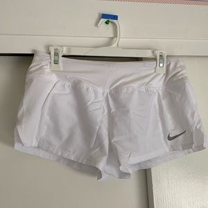 White Nike women’s shorts